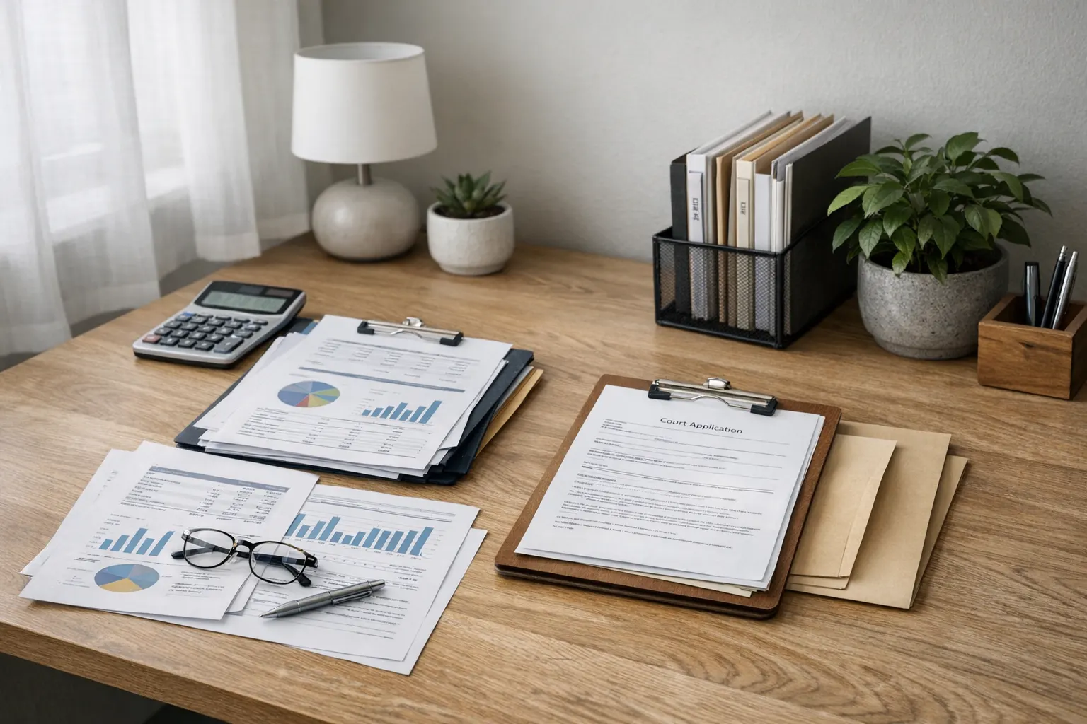 Dokumenty do upadłości konsumenckiej na biurku